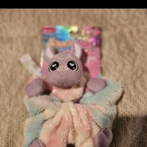 Charming Plush Bunny Hair Scunchie- Pastel Delight